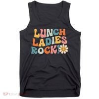 Lunch Ladies Rock! Retro Lunch Ladies Squad Cafeteria Crew Tank Top thumb 0