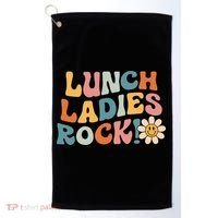 Lunch Ladies Rock! Retro Lunch Ladies Squad Cafeteria Crew Golf Towel thumb 0