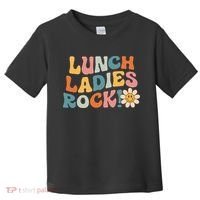 Lunch Ladies Rock! Retro Lunch Ladies Squad Cafeteria Crew Toddler T-Shirt thumb 0