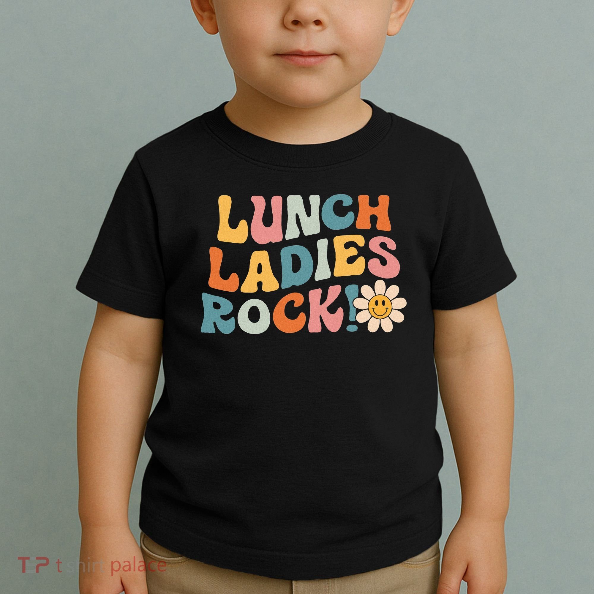 Lunch Ladies Rock! Retro Lunch Ladies Squad Cafeteria Crew Toddler T-Shirt