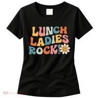 Lunch Ladies Rock! Retro Lunch Ladies Squad Cafeteria Crew Women's T-Shirt thumb 0