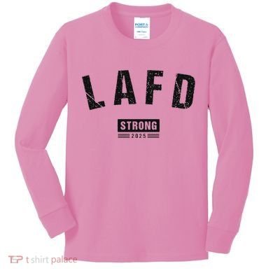 Lafd La Strong Support Kids Long Sleeve Shirt