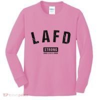 Lafd La Strong Support Kids Long Sleeve Shirt thumb 0
