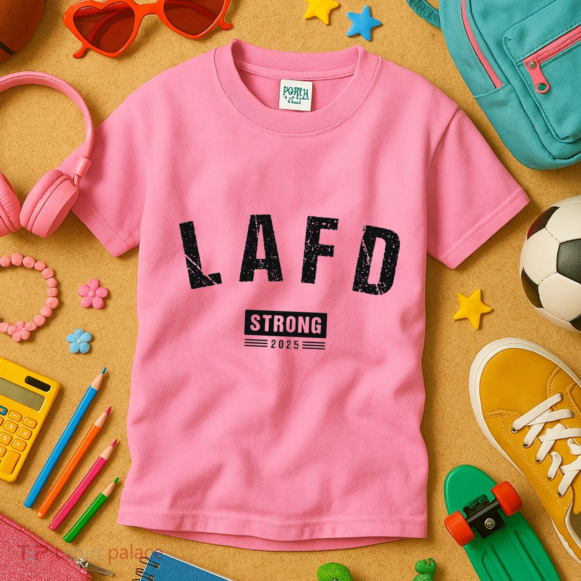 Lafd La Strong Support Kids T-Shirt
