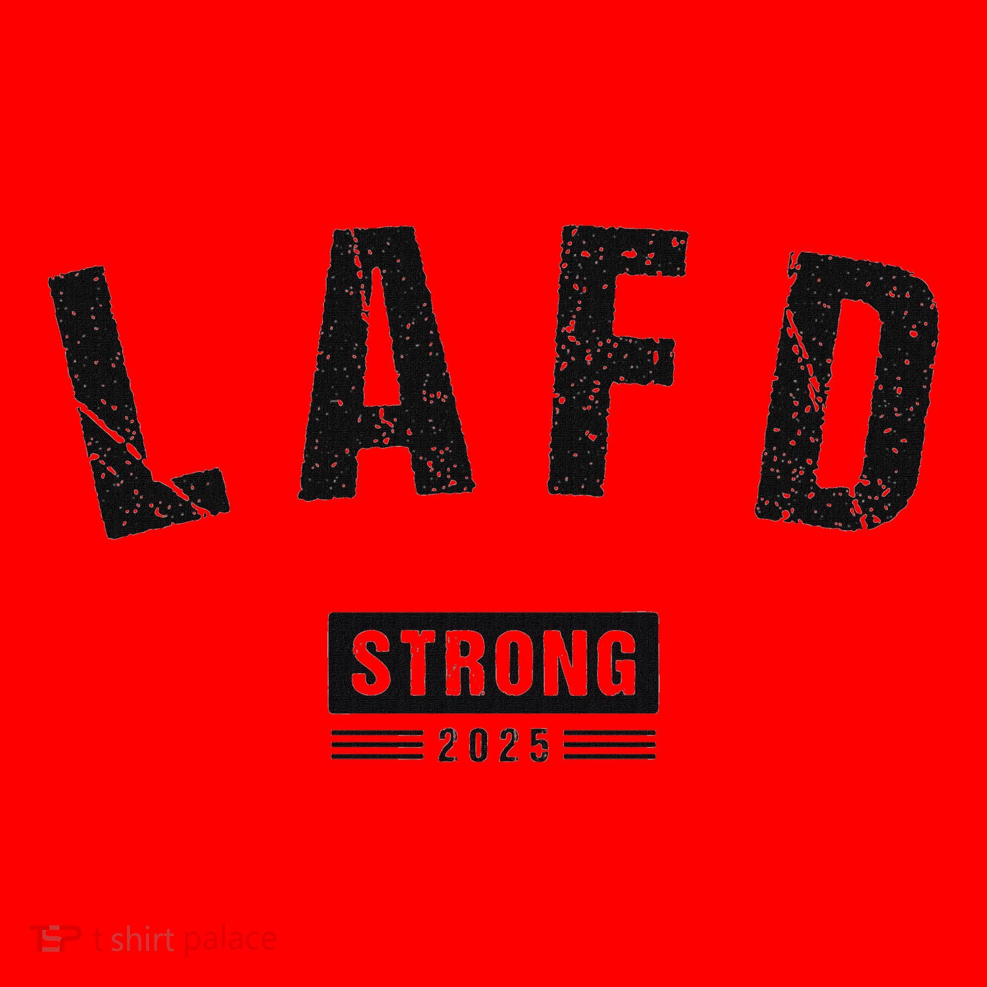 Lafd La Strong Support Santa Hat