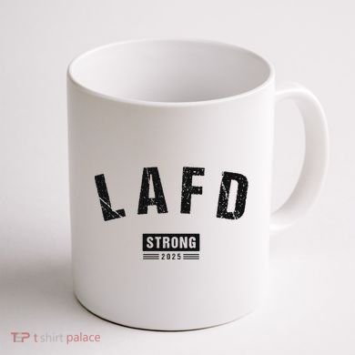 Lafd La Strong Support Coffee Mug back