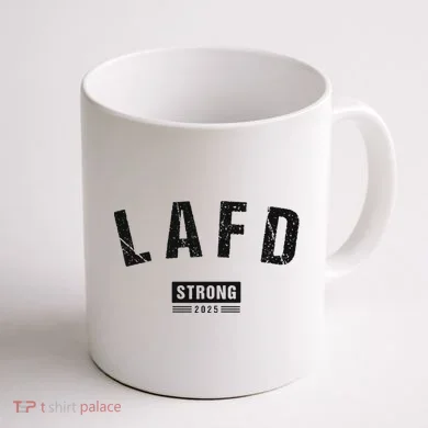 Lafd La Strong Support Coffee Mug back