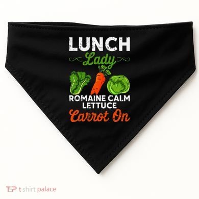 Lunch Lady Squad Cafeteria Worker Dinner Lady Cooking USA-Made Doggie Bandana