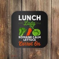 Lunch Lady Squad Cafeteria Worker Dinner Lady Cooking Coaster thumb 0