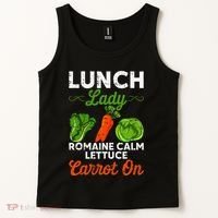 Lunch Lady Squad Cafeteria Worker Dinner Lady Cooking Tank Top thumb 2