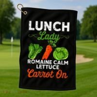 Lunch Lady Squad Cafeteria Worker Dinner Lady Cooking Golf Towel thumb 1