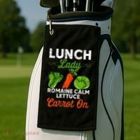 Lunch Lady Squad Cafeteria Worker Dinner Lady Cooking Golf Towel thumb 2