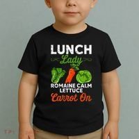 Lunch Lady Squad Cafeteria Worker Dinner Lady Cooking Toddler T-Shirt thumb 2
