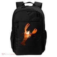 Lobster Lovers Silhouette Earth Day And Ocean Week Meaningful Gift Backpack thumb 0