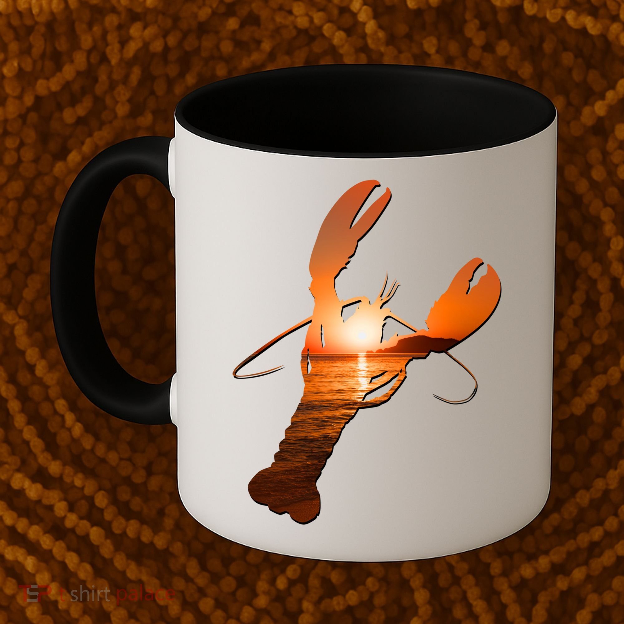 Lobster Lovers Silhouette Earth Day And Ocean Week Meaningful Gift Coffee Mug