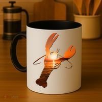 Lobster Lovers Silhouette Earth Day And Ocean Week Meaningful Gift Coffee Mug thumb 4