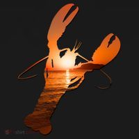 Lobster Lovers Silhouette Earth Day And Ocean Week Meaningful Gift Women's Hoodie thumb 2