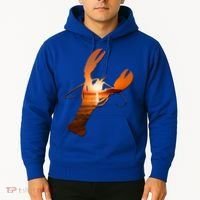 Lobster Lovers Silhouette Earth Day And Ocean Week Meaningful Gift Hoodie thumb 2