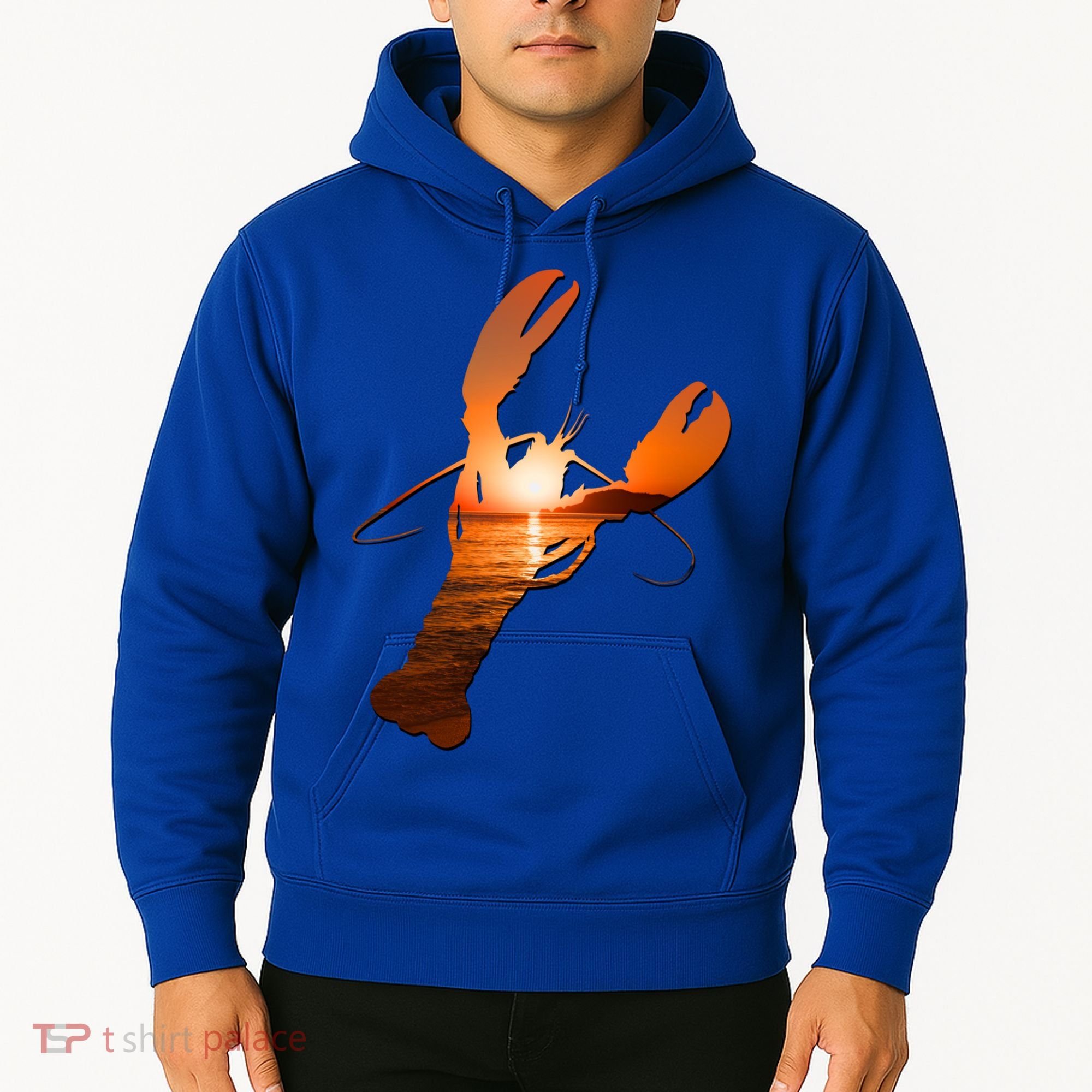 Lobster Lovers Silhouette Earth Day And Ocean Week Meaningful Gift Hoodie