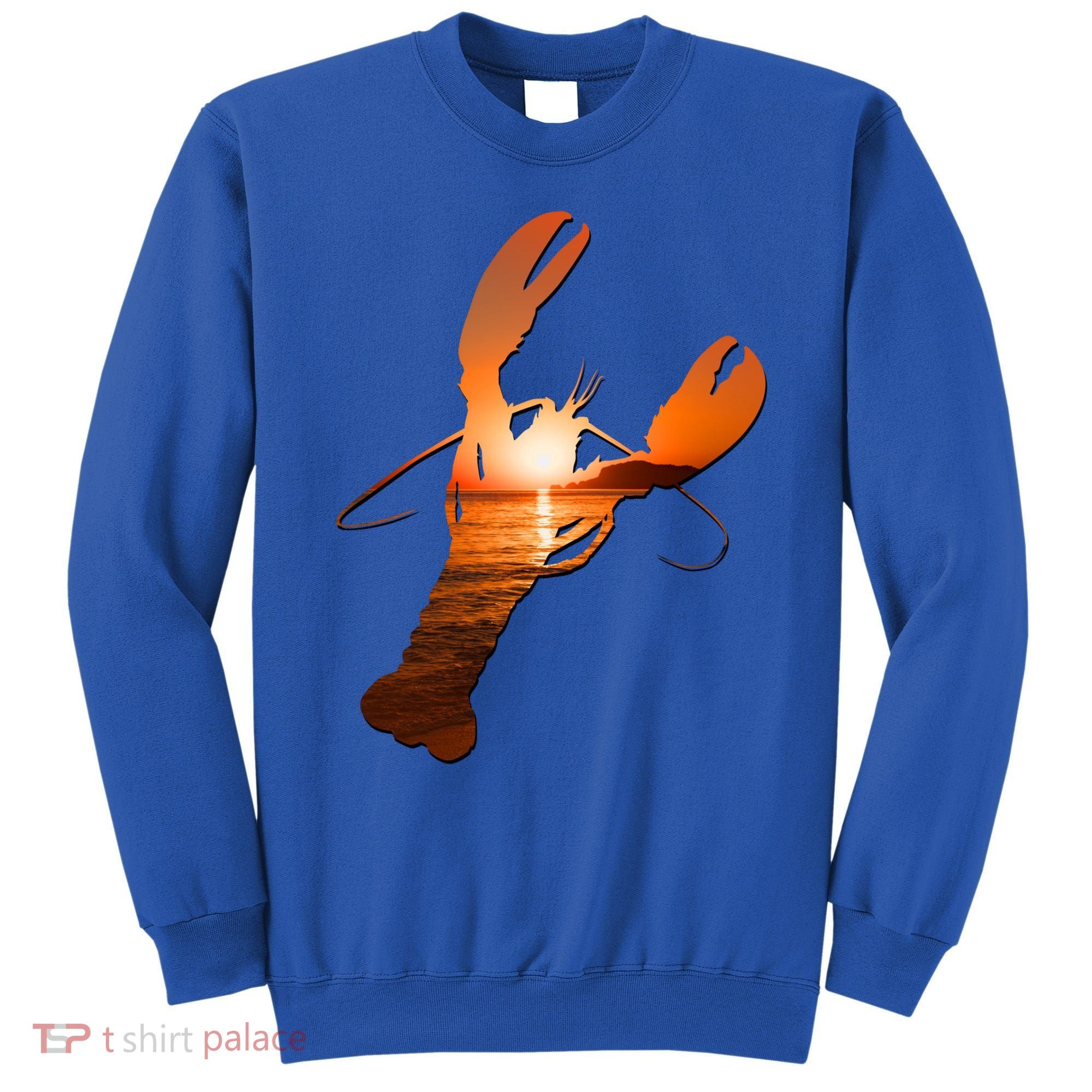 Lobster Lovers Silhouette Earth Day And Ocean Week Meaningful Gift Sweatshirt