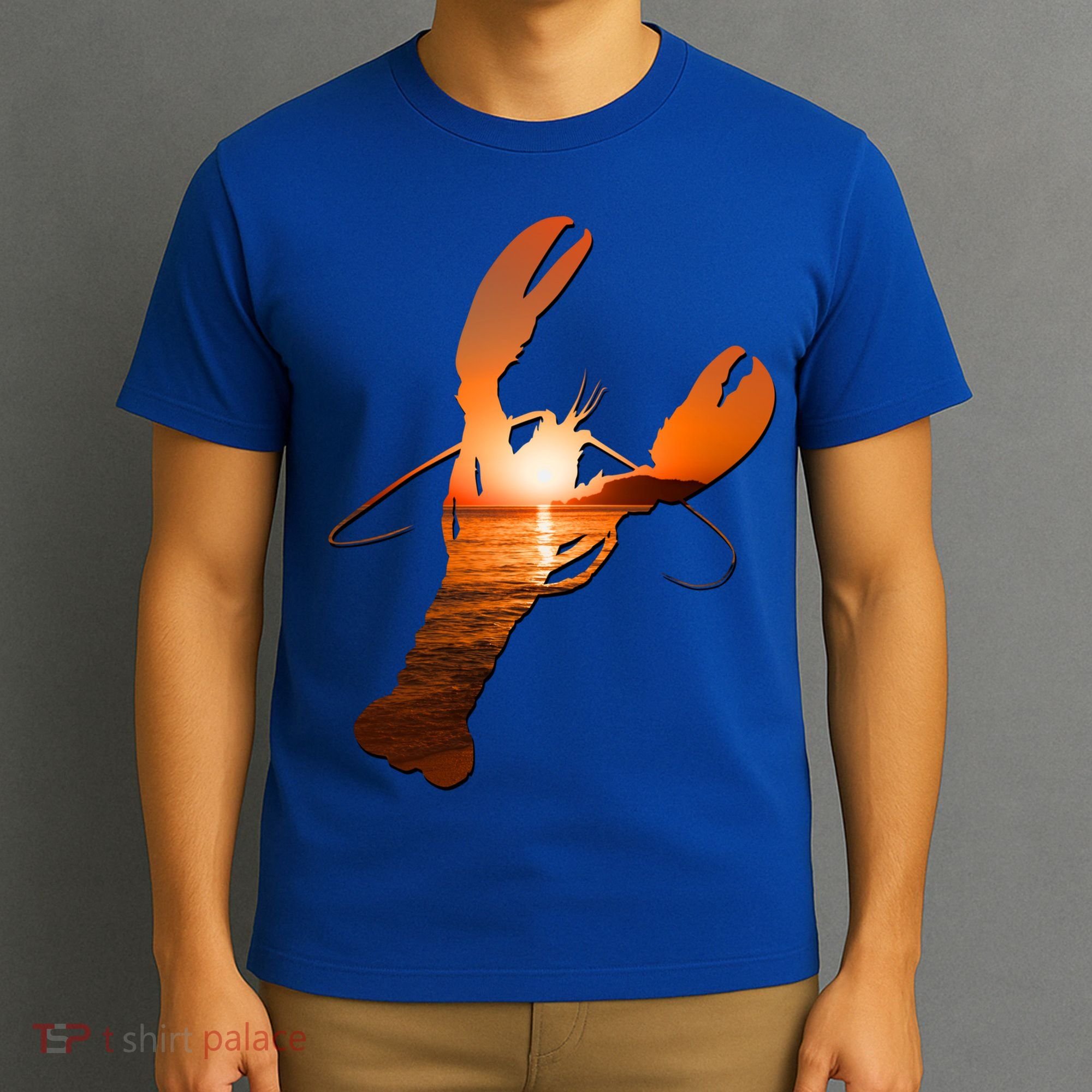 Lobster Lovers Silhouette Earth Day And Ocean Week Meaningful Gift T-Shirt