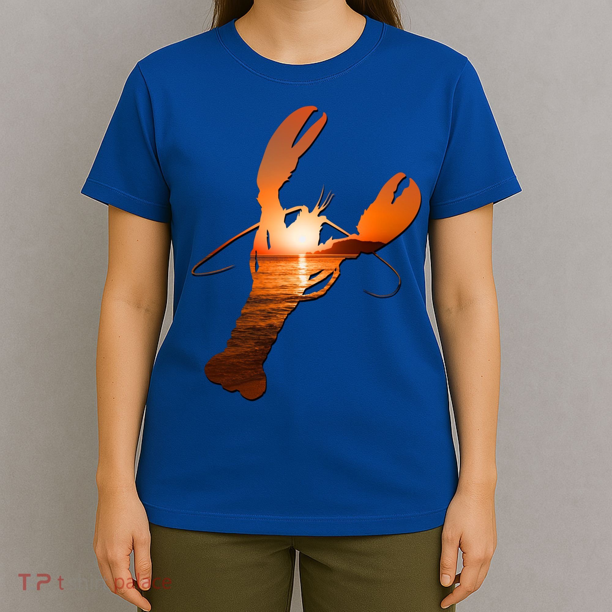 Lobster Lovers Silhouette Earth Day And Ocean Week Meaningful Gift T-Shirt