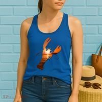 Lobster Lovers Silhouette Earth Day And Ocean Week Meaningful Gift Women's Tank Top thumb 2