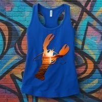 Lobster Lovers Silhouette Earth Day And Ocean Week Meaningful Gift Women's Tank Top thumb 3