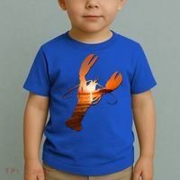 Lobster Lovers Silhouette Earth Day And Ocean Week Meaningful Gift Toddler T-Shirt thumb 2