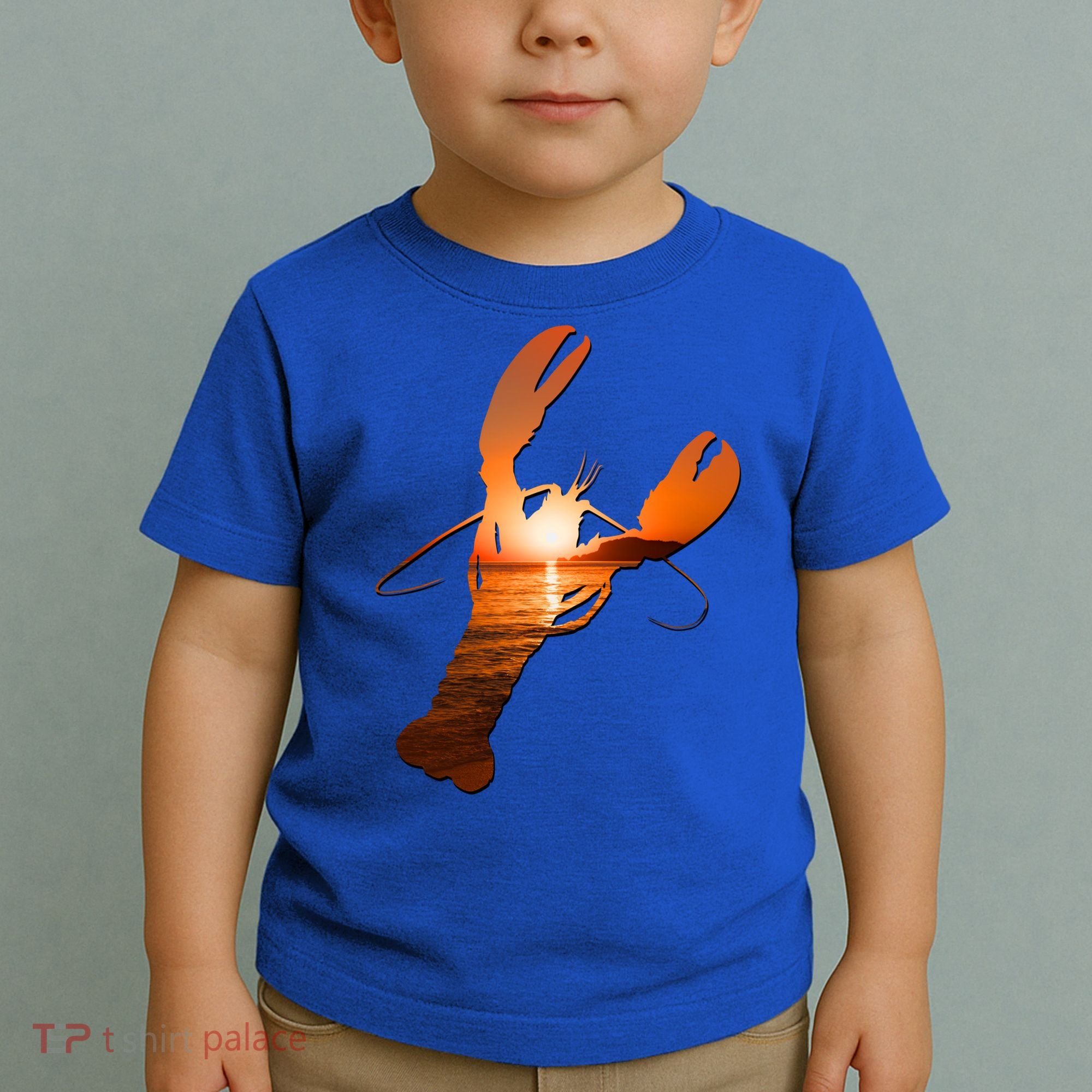Lobster Lovers Silhouette Earth Day And Ocean Week Meaningful Gift Toddler T-Shirt