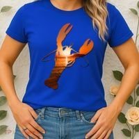 Lobster Lovers Silhouette Earth Day And Ocean Week Meaningful Gift Women's T-Shirt thumb 2
