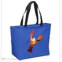 Lobster Lovers Silhouette Earth Day And Ocean Week Meaningful Gift Tote Bag thumb 2