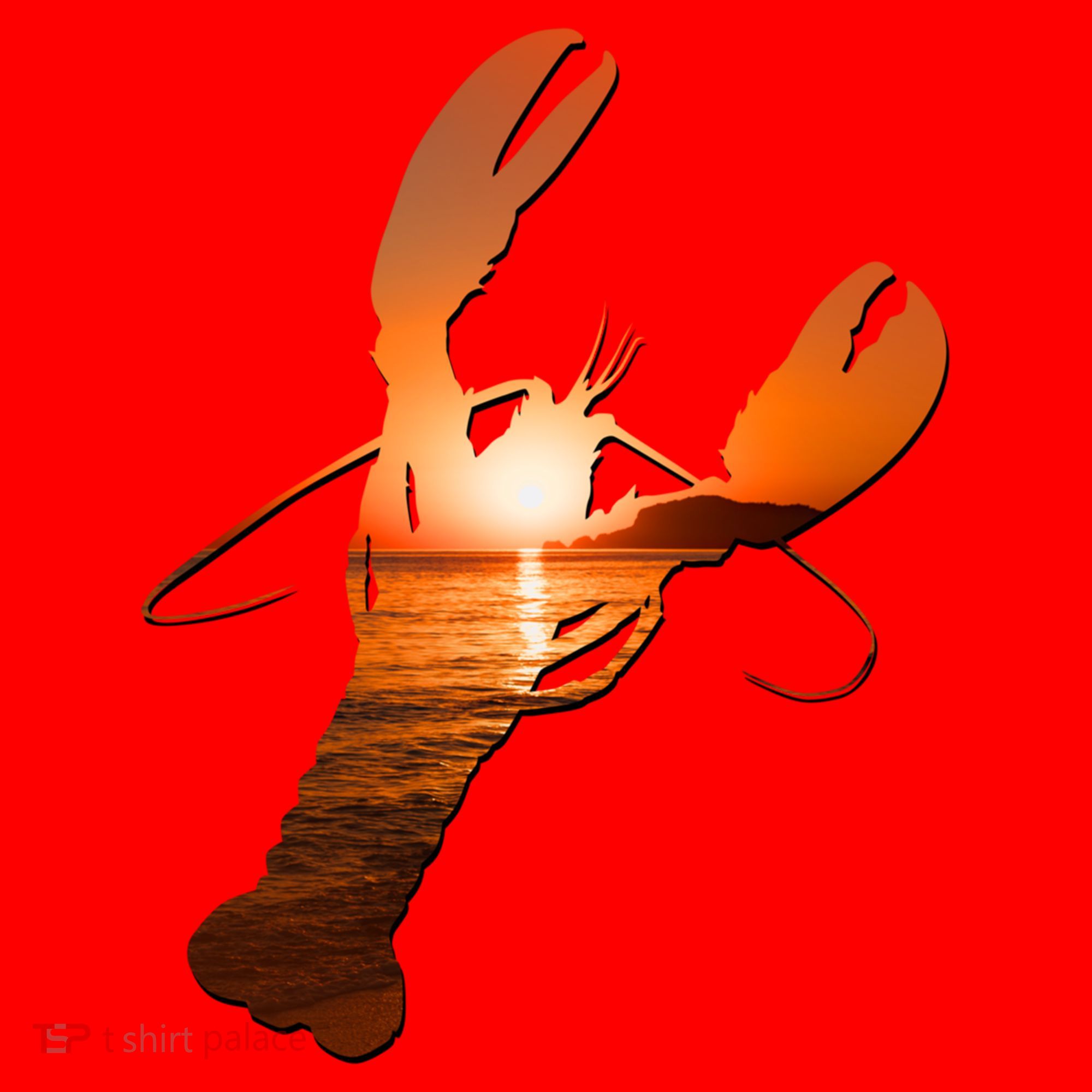 Lobster Lovers Silhouette Earth Day And Ocean Week Meaningful Gift Santa Hat