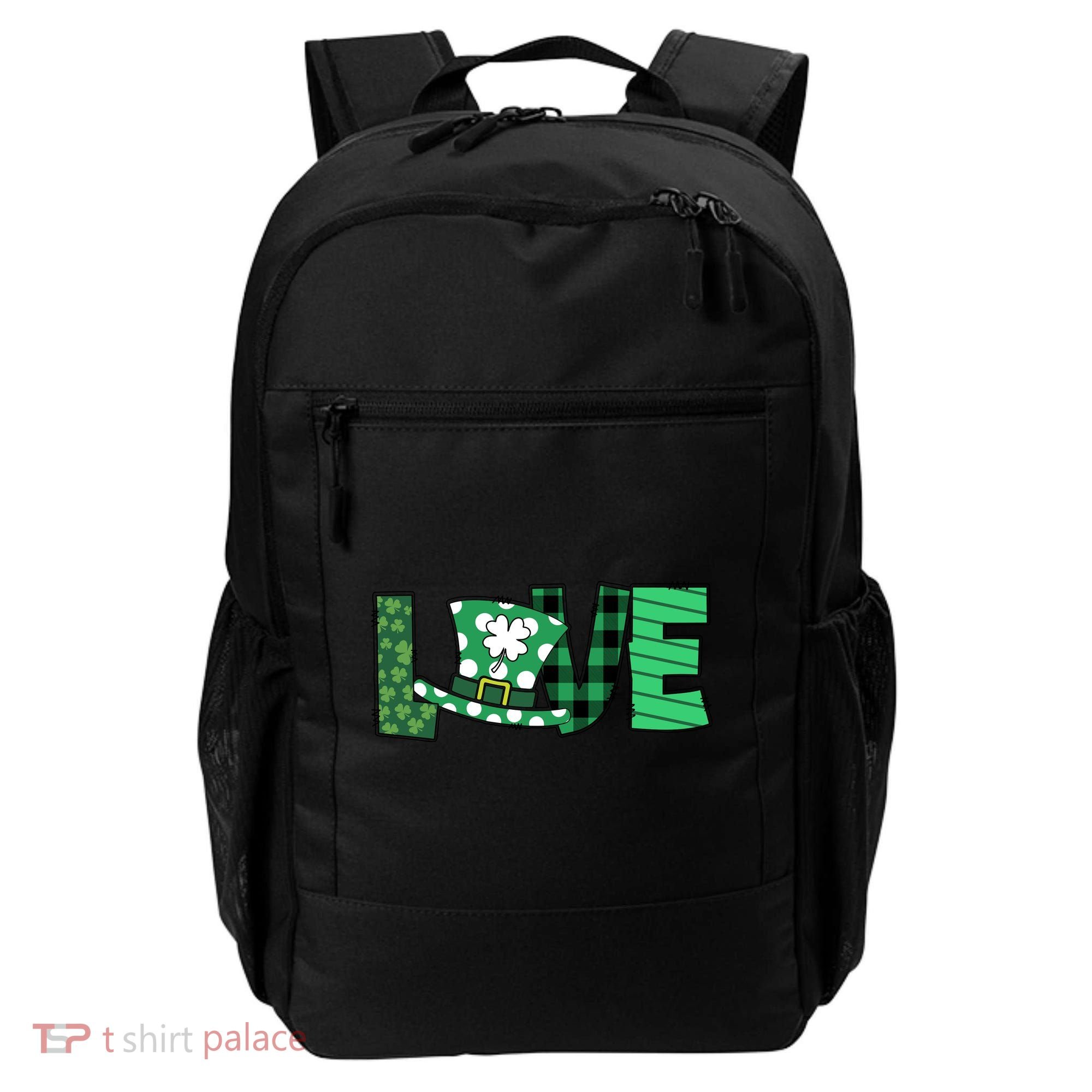 Love Leprechaun St Patricks Day Gift Cute Shamrock Backpack
