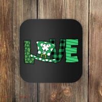 Love Leprechaun St Patricks Day Gift Cute Shamrock Coaster thumb 0
