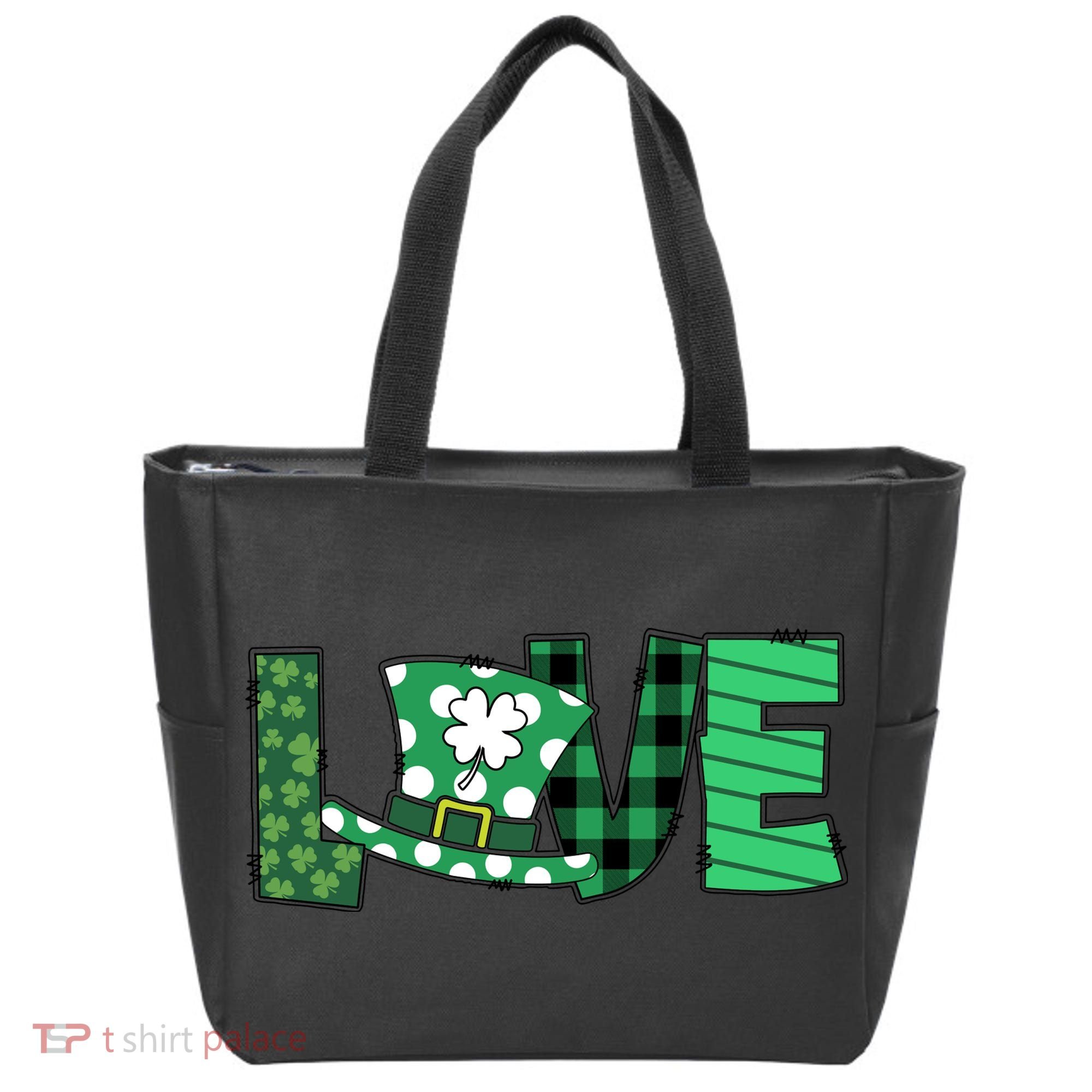 Love Leprechaun St Patricks Day Gift Cute Shamrock Tote Bag