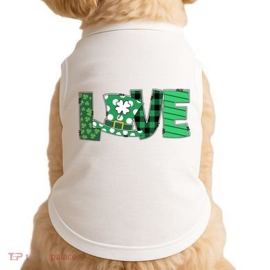 Love Leprechaun St Patricks Day Gift Cute Shamrock Doggie Tank
