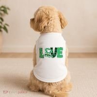 Love Leprechaun St Patricks Day Gift Cute Shamrock Doggie Tank thumb 2