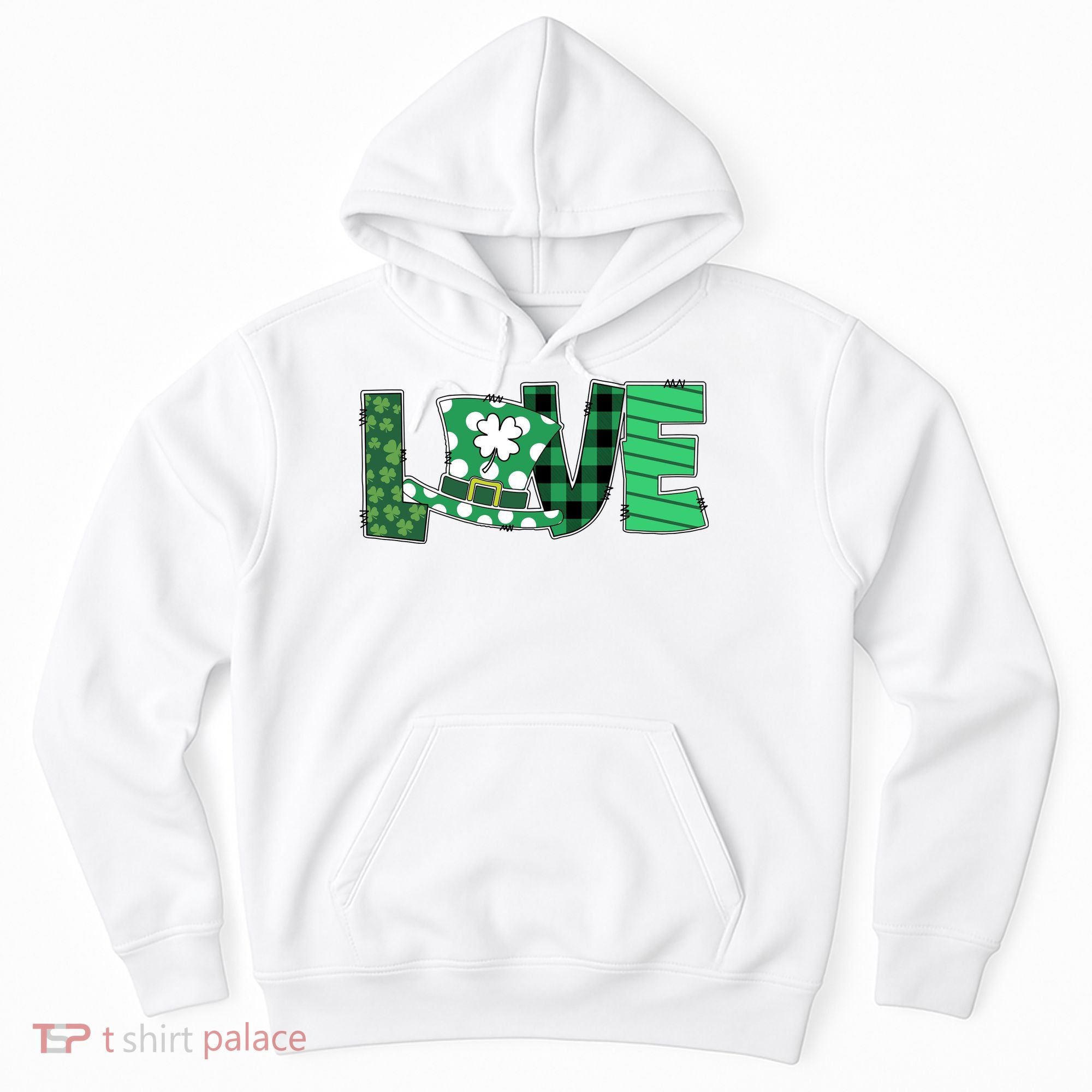 Love Leprechaun St Patricks Day Gift Cute Shamrock Hoodie