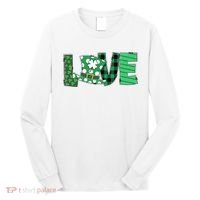 Love Leprechaun St Patricks Day Gift Cute Shamrock Long Sleeve Shirt thumb 0