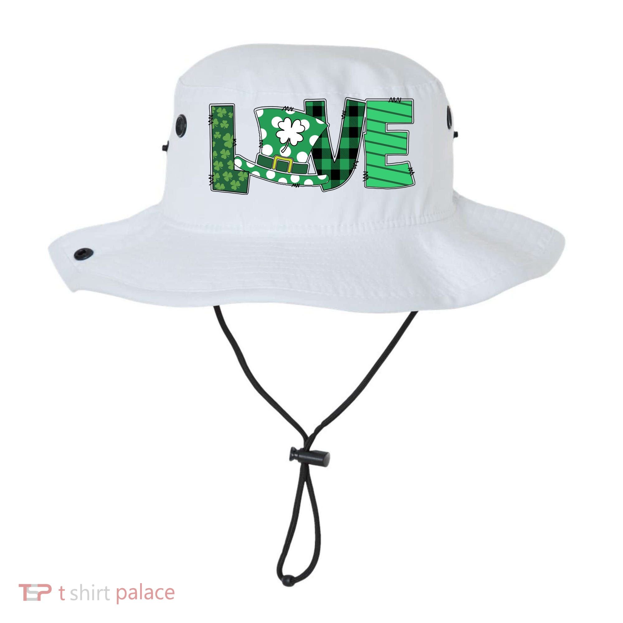 Love Leprechaun St Patricks Day Gift Cute Shamrock Bucket Hat