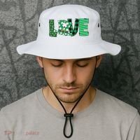 Love Leprechaun St Patricks Day Gift Cute Shamrock Bucket Hat thumb 2