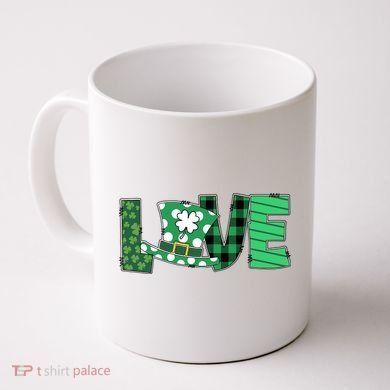 Love Leprechaun St Patricks Day Gift Cute Shamrock Coffee Mug