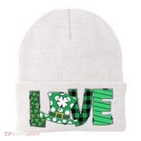Love Leprechaun St Patricks Day Gift Cute Shamrock Beanie thumb 0