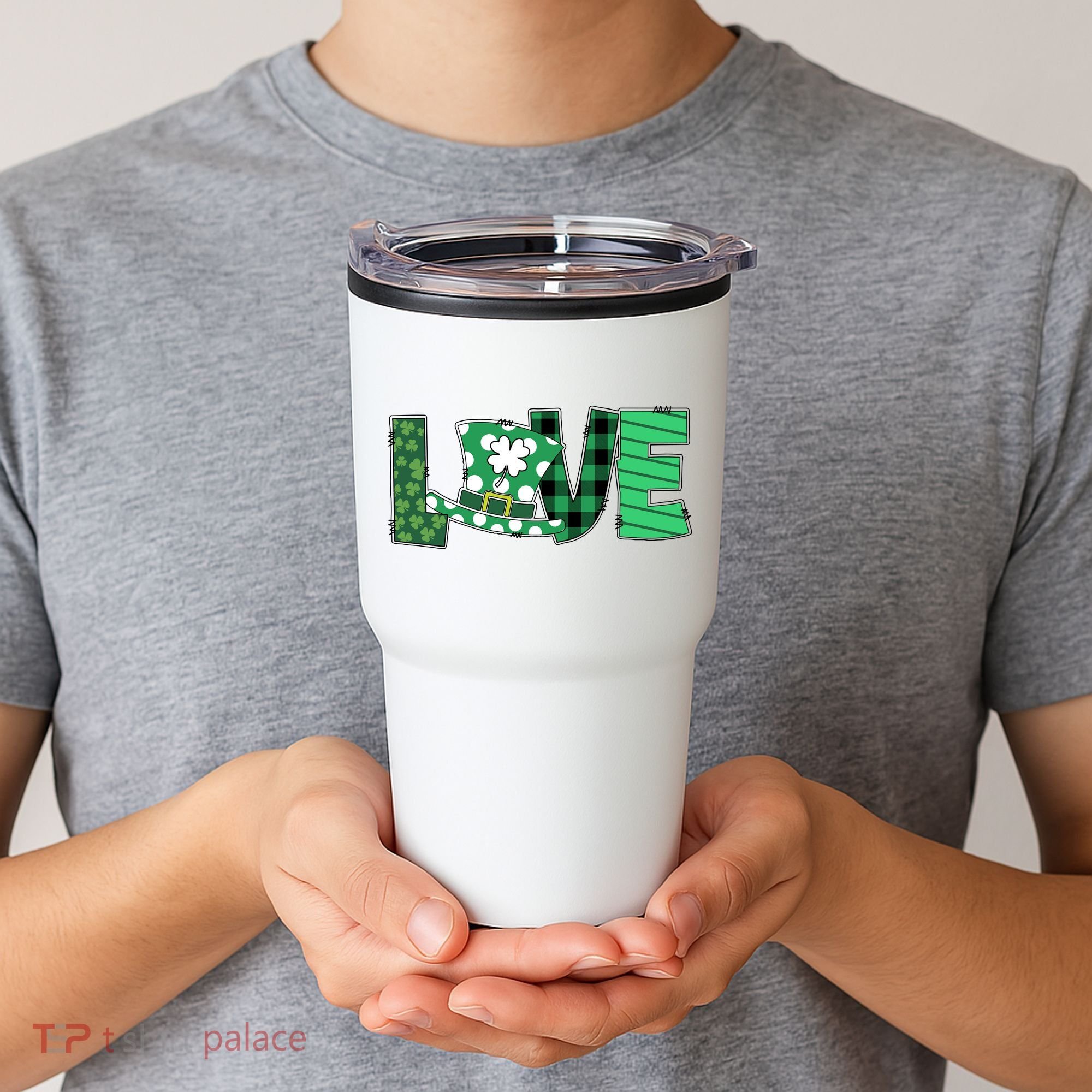 Love Leprechaun St Patricks Day Gift Cute Shamrock Tumbler