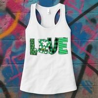 Love Leprechaun St Patricks Day Gift Cute Shamrock Women's Tank Top thumb 3