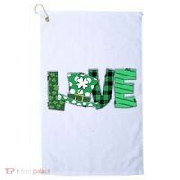 Love Leprechaun St Patricks Day Gift Cute Shamrock Golf Towel thumb 0