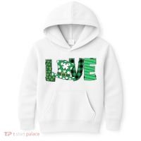 Love Leprechaun St Patricks Day Gift Cute Shamrock Kids Hoodie thumb 0