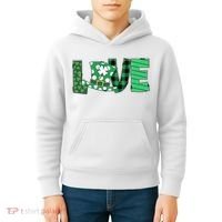 Love Leprechaun St Patricks Day Gift Cute Shamrock Kids Hoodie thumb 4