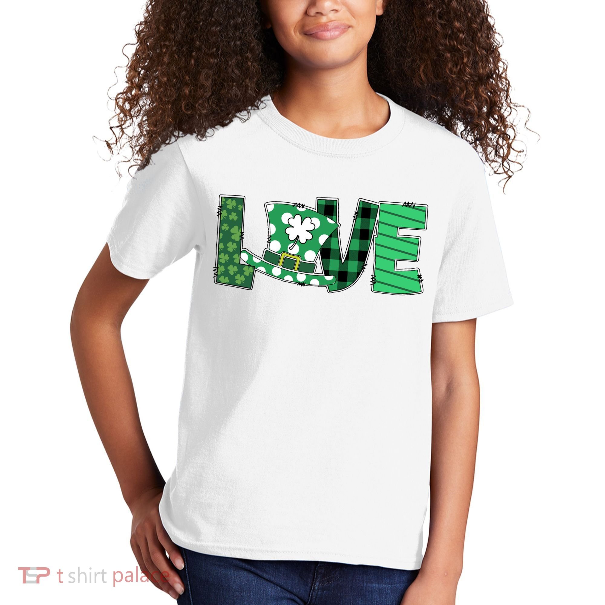 Love Leprechaun St Patricks Day Gift Cute Shamrock Kids T-Shirt